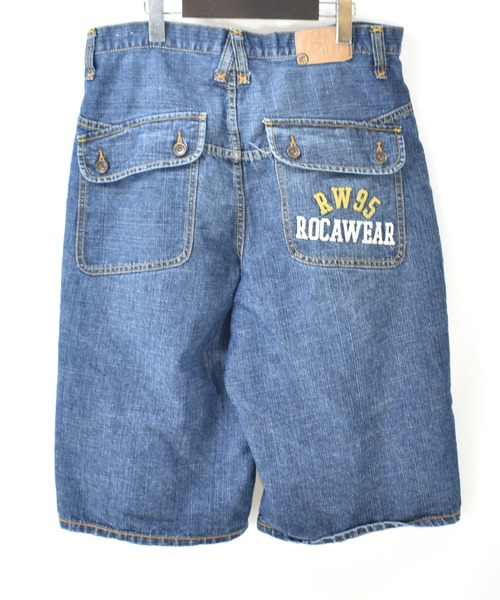 VINTAGE(ヴィンテージ)の「【ヴィンテージ古着】ROCAWEAR / ロカウェア デニムハーフパンツ(デニムパンツ・メンズ・ネイビー・34)」の2枚目の写真
