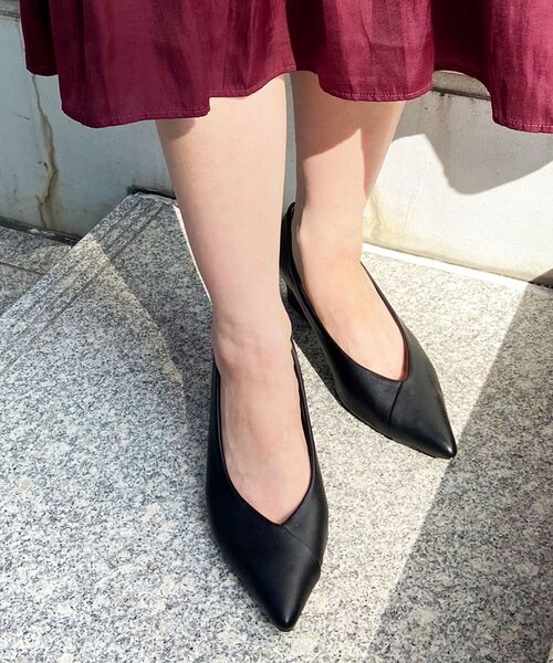 OPAQUE.CLIP（オペークドットクリップ）の「◆アシンメトリーデザインヒールパンプス（パンプス・レディース・ブラック/ベージュ・02/03）」の7枚目の写真