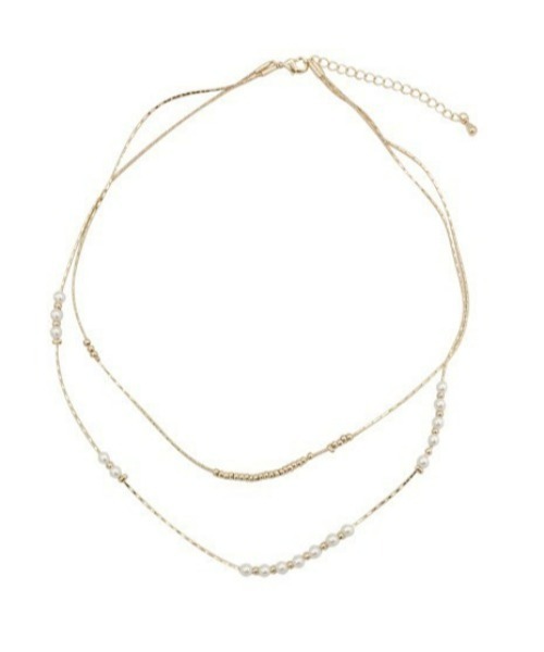 LAC-VERT（ラック・ヴェール）の「ゴールドダブルパールネックレス（ネックレス・レディース・ゴールド・FREE）」の7枚目の写真