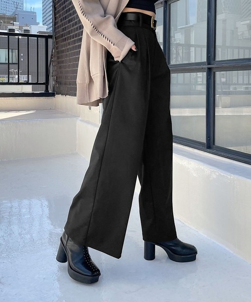 【こももページ】ALPHA &JOURNAL STANDRDパンツ WONDER SHAPE : 360°全方向高伸縮 エンブロイダリーロゴ パンツ