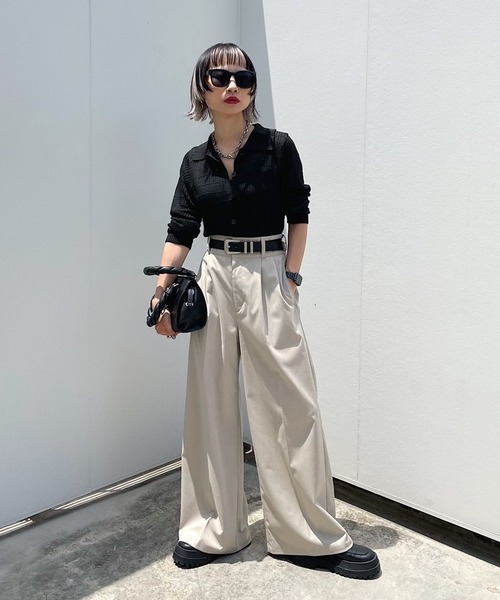 PAGEBOY（ページボーイ）の「交織ツイルワイドパンツ（その他