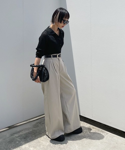 PAGEBOY（ページボーイ）の「交織ツイルワイドパンツ（その他パンツ