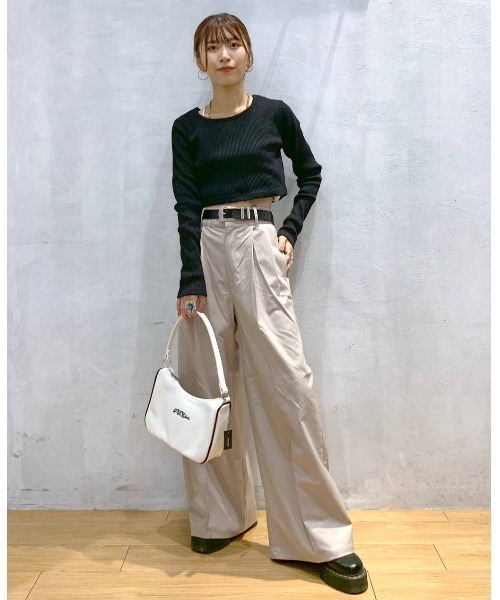 セール】交織ツイルワイドパンツ（その他パンツ）｜PAGEBOY