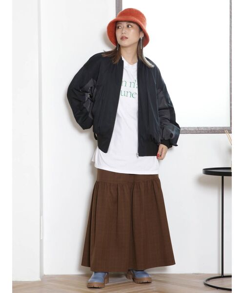 MURUA（ムルーア）の「ギャザーマキシスカート（スカート・レディース・ブラック/グリーン/その他1・FREE）」の15枚目の写真