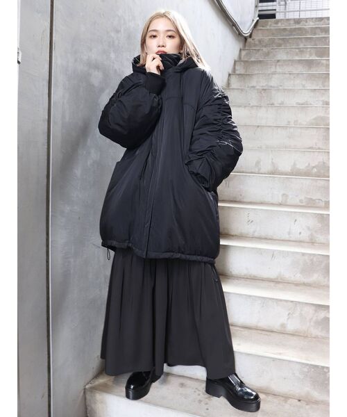 MURUA（ムルーア）の「ギャザーマキシスカート（スカート・レディース・ブラック/グリーン/その他1・FREE）」の21枚目の写真