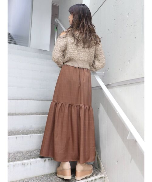 MURUA（ムルーア）の「ギャザーマキシスカート（スカート・レディース・ブラック/グリーン/その他1・FREE）」の11枚目の写真