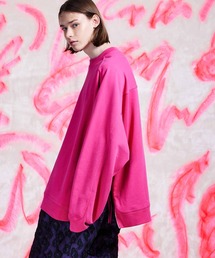 MAISON SPECIAL | 《ユニセックスアイテム》ヘビーウェイトスウェットプライムオーバーサイドジップクルーネックプルオーバー 【MAISON SPECIAL/メゾンスペシャル】(スウェット)