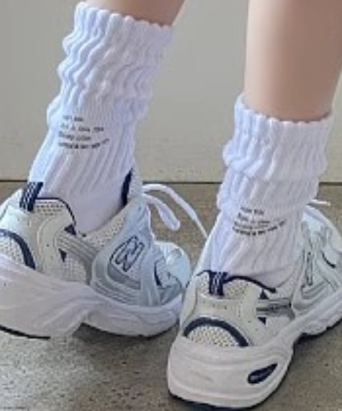 Vipoa（ヴィポア）の「ヘビーウェイトリブソックス（ソックス/靴下・レディース・ホワイト/ブラック/グレー/アイボリー・FREE）」の20枚目の写真