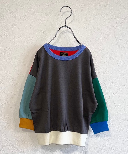 Life Support Products（ライフサポートプロダクツ）の「ウラケムジトレーナー（80～150cm）（スウェット・キッズ・ホワイト/マスタード/ブラック/ホワイト系その他/モスグリーン/グレー系その他/ブルー/ピンク/ラベンダー/グリーン系その他/イエロー系その他/杢グレー・120/95/150/110/80/130/90/140/100）」の5枚目の写真