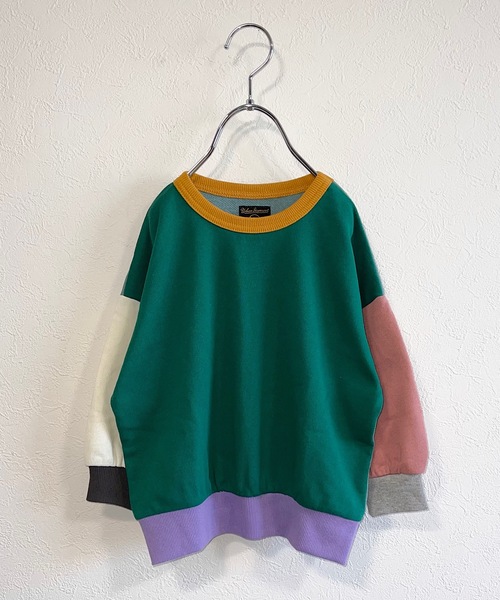 Life Support Products（ライフサポートプロダクツ）の「ウラケムジトレーナー（80～150cm）（スウェット・キッズ・ホワイト/マスタード/ブラック/ホワイト系その他/モスグリーン/グレー系その他/ブルー/ピンク/ラベンダー/グリーン系その他/イエロー系その他/杢グレー・120/95/150/110/80/130/90/140/100）」の7枚目の写真
