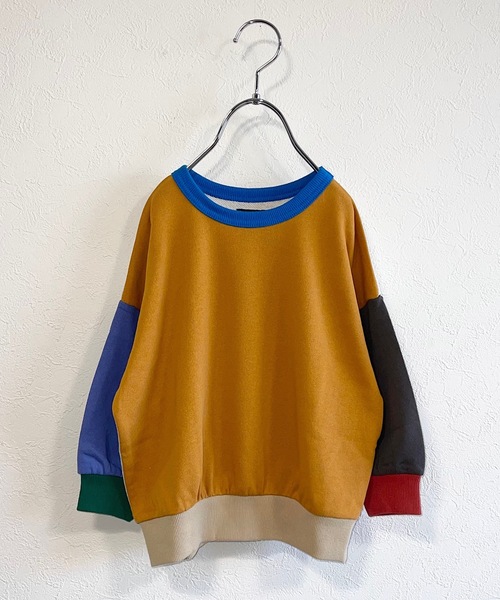 Life Support Products（ライフサポートプロダクツ）の「ウラケムジトレーナー（80～150cm）（スウェット・キッズ・ホワイト/マスタード/ブラック/ホワイト系その他/モスグリーン/グレー系その他/ブルー/ピンク/ラベンダー/グリーン系その他/イエロー系その他/杢グレー・120/95/150/110/80/130/90/140/100）」の11枚目の写真