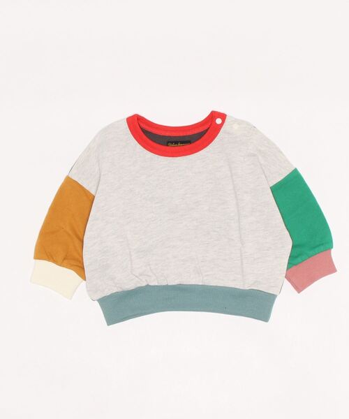 Life Support Products（ライフサポートプロダクツ）の「ウラケムジトレーナー（80～150cm）（スウェット・キッズ・ホワイト/マスタード/ブラック/ホワイト系その他/モスグリーン/グレー系その他/ブルー/ピンク/ラベンダー/グリーン系その他/イエロー系その他/杢グレー・120/95/150/110/80/130/90/140/100）」の14枚目の写真