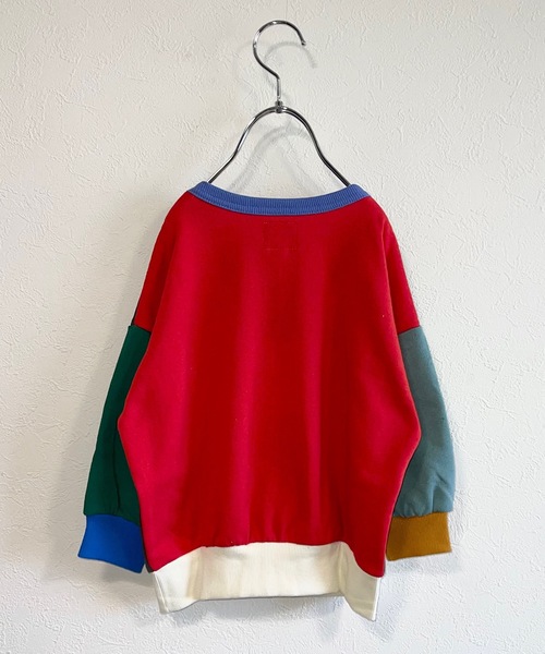 Life Support Products（ライフサポートプロダクツ）の「ウラケムジトレーナー（80～150cm）（スウェット・キッズ・ホワイト/マスタード/ブラック/ホワイト系その他/モスグリーン/グレー系その他/ブルー/ピンク/ラベンダー/グリーン系その他/イエロー系その他/杢グレー・120/95/150/110/80/130/90/140/100）」の15枚目の写真