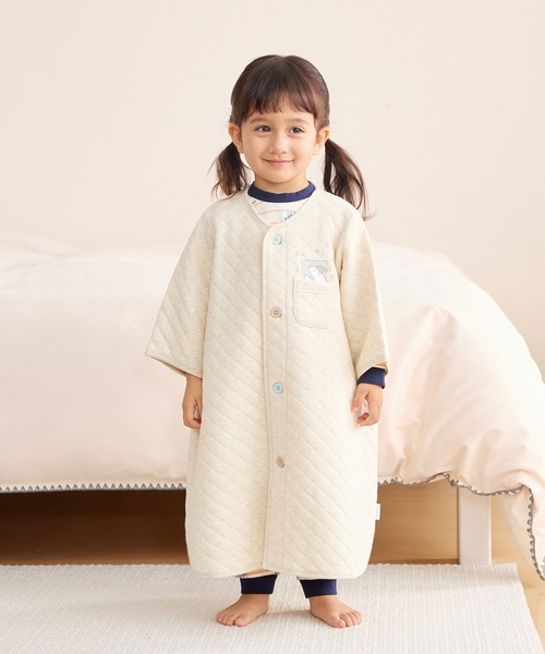 パジャマパーティ　M.Lサイズ セール】ガウン兼用スリーパー（ねんねくま）（ベビーパジャマ