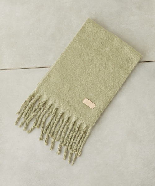 Chico（チコ）の「【2022AW】太フリンジストール（マフラー・レディース・アイボリー/チャコールグレー/グリーン/ベージュ/ピンク/ブルー系その他・FREE）」の17枚目の写真