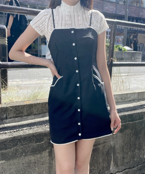 lilLilly（リルリリー）の「スカラップキャミワンピース（ワンピース