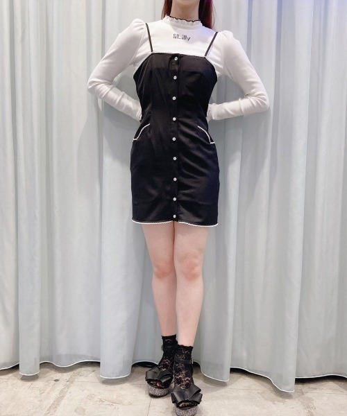 lilLilly（リルリリー）の「スカラップキャミワンピース（ワンピース