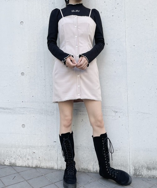 lilLilly（リルリリー）の「スカラップキャミワンピース（ワンピース