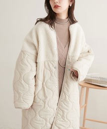 ボア切替中綿コート