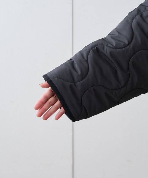 natural couture（ナチュラルクチュール）の「ボア切替中綿コート（ダウンジャケット/コート・レディース・ブラック/オリーブ/アイボリー・FREE）」の18枚目の写真