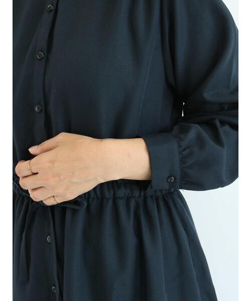 Te chichi TERRASSE（テチチテラス）の「ウエストギャザーワンピース（ワンピース・レディース・ネイビー/キャメル/ブルー・ﾌﾘ-）」の15枚目の写真