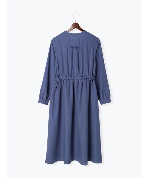 Te chichi TERRASSE（テチチテラス）の「ウエストギャザーワンピース（ワンピース・レディース・ネイビー/キャメル/ブルー・ﾌﾘ-）」の19枚目の写真