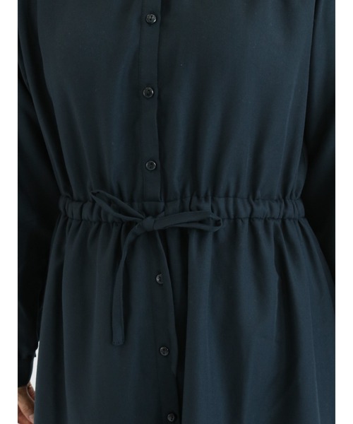 Te chichi TERRASSE（テチチテラス）の「ウエストギャザーワンピース（ワンピース・レディース・ネイビー/キャメル/ブルー・ﾌﾘ-）」の13枚目の写真