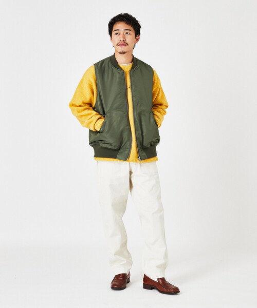 B.C STOCK（ベーセーストック）の「MA-1 ミリタリーベスト（ブルゾン・メンズ・ブラック/カーキ・MEDIUM/LARGE）」の12枚目の写真