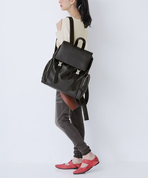 osharewalker（オシャレウォーカー）の「【廃盤】『ジップデザインリュック』（バックパック/リュック・メンズ・ブラック・FREE）」の8枚目の写真