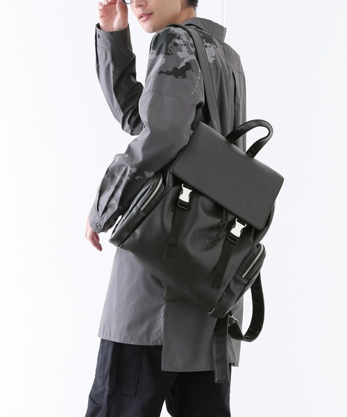osharewalker（オシャレウォーカー）の「【廃盤】『ジップデザインリュック』（バックパック/リュック・メンズ・ブラック・FREE）」の13枚目の写真