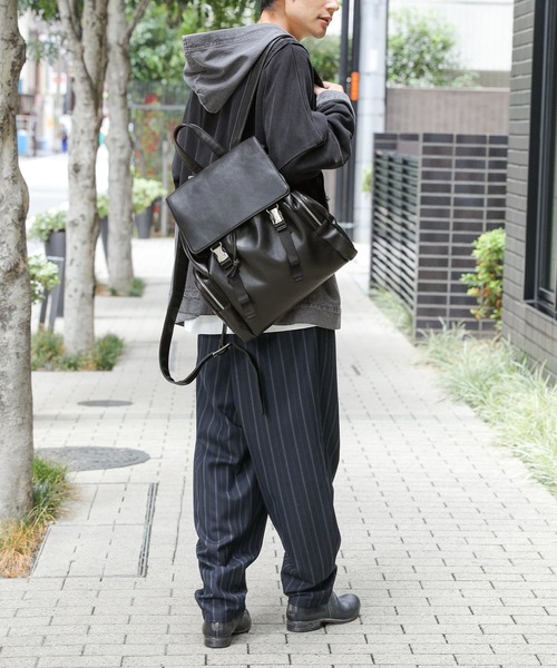 osharewalker（オシャレウォーカー）の「【廃盤】『ジップデザインリュック』（バックパック/リュック・メンズ・ブラック・FREE）」の14枚目の写真