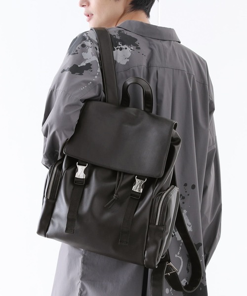 osharewalker（オシャレウォーカー）の「【廃盤】『ジップデザインリュック』（バックパック/リュック・メンズ・ブラック・FREE）」の10枚目の写真