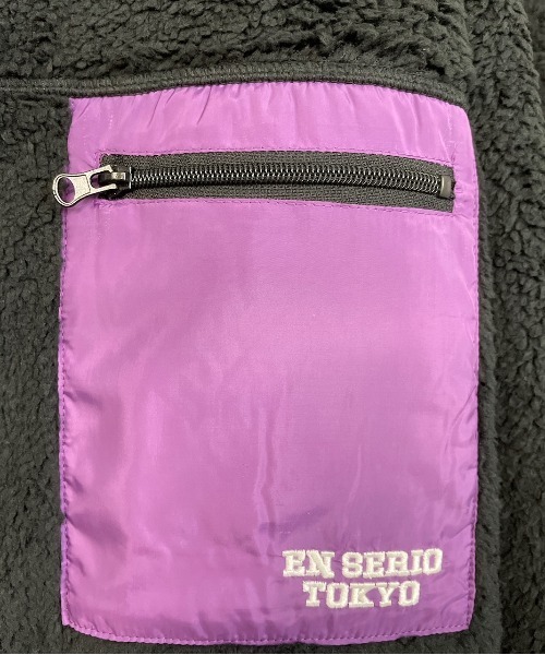 En serio TOKYO(エンソリオトーキョー)の「【セットアップ】シルキーボア ノーカラーブルゾン × ワイドジョガーパンツ(ブルゾン・メンズ・グリーン/ピンクベージュ/イエロー/オフホワイト/ブラック・XL/L/M/S)」の13枚目の写真