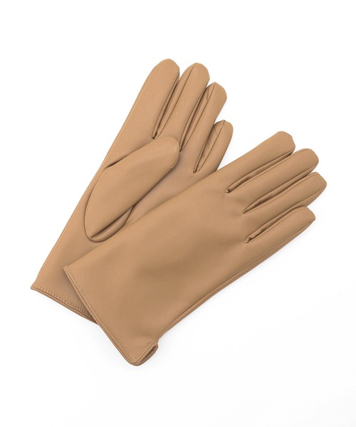 Honeys（ハニーズ）の「フェイクレザー手袋（手袋・レディース・ブラック/ダークブラウン/キャメル・FREE）」の8枚目の写真