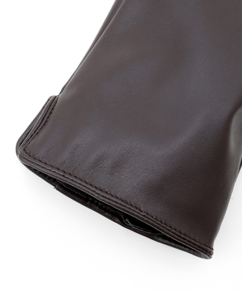 Honeys（ハニーズ）の「フェイクレザー手袋（手袋・レディース・ブラック/ダークブラウン/キャメル・FREE）」の12枚目の写真