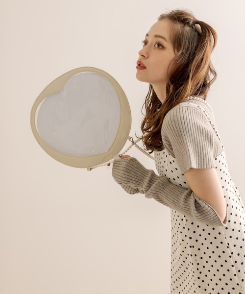 OLIVE des OLIVE（オリーブデオリーブ）の「Aimerianejoieキャミワンピース（ワンピース・レディース・サックスブルー/ブラック/オフホワイト/ピンク/ブラウン/ラベンダー/ミント・FREE）」の12枚目の写真