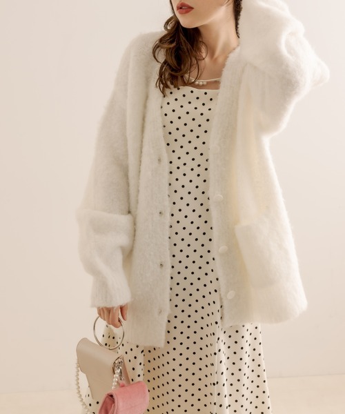 OLIVE des OLIVE（オリーブデオリーブ）の「Aimerianejoieキャミワンピース（ワンピース・レディース・サックスブルー/ブラック/オフホワイト/ピンク/ブラウン/ラベンダー/ミント・FREE）」の18枚目の写真