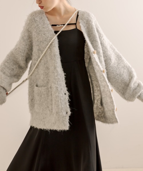 OLIVE des OLIVE（オリーブデオリーブ）の「Aimerianejoieキャミワンピース（ワンピース・レディース・サックスブルー/ブラック/オフホワイト/ピンク/ブラウン/ラベンダー/ミント・FREE）」の19枚目の写真