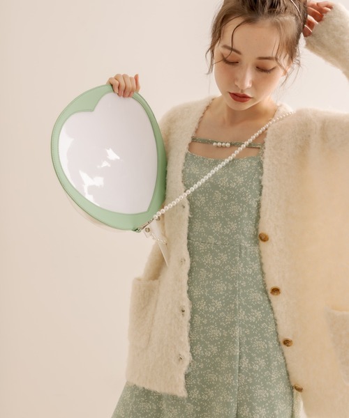 OLIVE des OLIVE（オリーブデオリーブ）の「Aimerianejoieキャミワンピース（ワンピース・レディース・サックスブルー/ブラック/オフホワイト/ピンク/ブラウン/ラベンダー/ミント・FREE）」の21枚目の写真