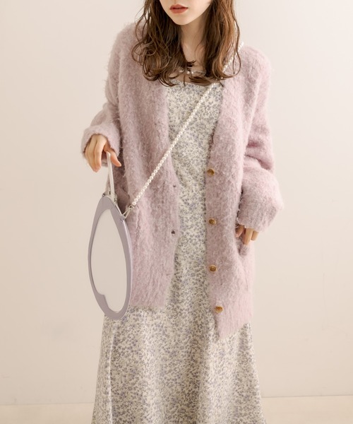 OLIVE des OLIVE（オリーブデオリーブ）の「Aimerianejoieキャミワンピース（ワンピース・レディース・サックスブルー/ブラック/オフホワイト/ピンク/ブラウン/ラベンダー/ミント・FREE）」の8枚目の写真