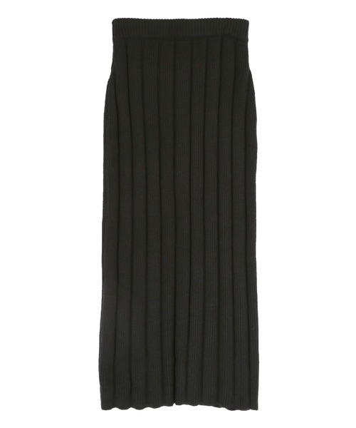 titivate(ティティベイト)の「Iラインリブニットスカート(スカート・レディース・チャコール/グレイッシュベージュ/レッド/ブラック・S/L/M)」の21枚目の写真