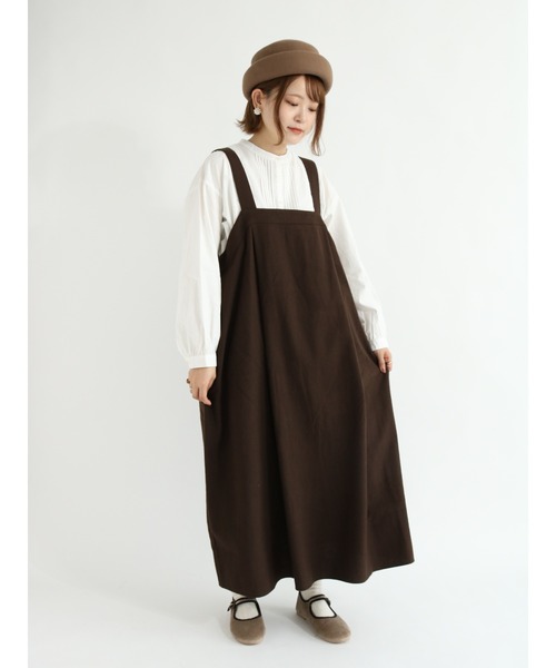 Samansa Mos2（サマンサ モスモス）の「ジャンパースカート（ジャンパースカート・レディース・ブラック/ブラウン/ベージュ・ﾌﾘ-）」の3枚目の写真