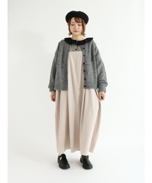 Samansa Mos2（サマンサ モスモス）の「ジャンパースカート（ジャンパースカート・レディース・ブラック/ブラウン/ベージュ・ﾌﾘ-）」の14枚目の写真