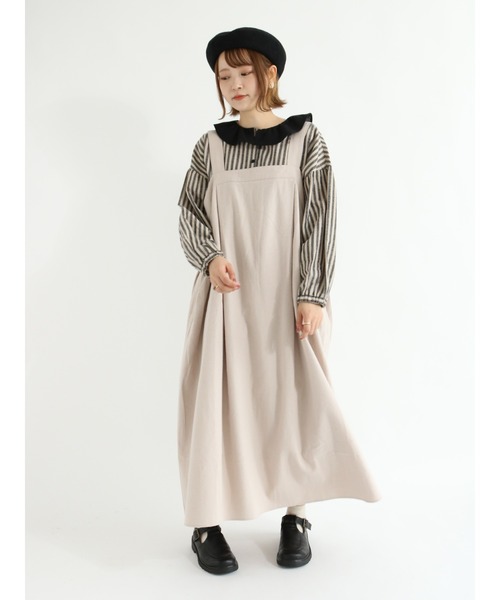Samansa Mos2（サマンサ モスモス）の「ジャンパースカート（ジャンパースカート・レディース・ブラック/ブラウン/ベージュ・ﾌﾘ-）」の16枚目の写真