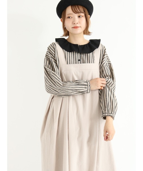 Samansa Mos2（サマンサ モスモス）の「ジャンパースカート（ジャンパースカート・レディース・ブラック/ブラウン/ベージュ・ﾌﾘ-）」の18枚目の写真