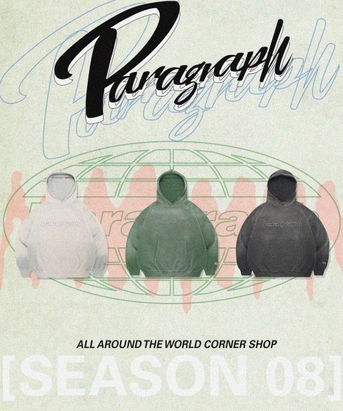 Paragraph(パラグラフ)の「PARAGRAPH(パラグラフ)/22AW Vintage Wash Hoodie/ヴィンテージ ウォッシュ フーディー/No.025(パーカー・レディース・グレー/ブラック・FREE)」の3枚目の写真