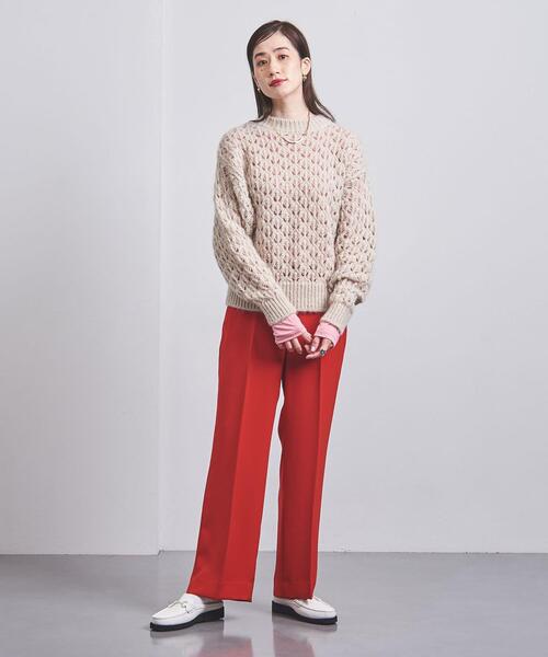 UNITED ARROWS（ユナイテッドアローズ）の「P/TWL バックゴム パンツ（その他パンツ・レディース・ブラック/レッド/ダークグレー・36/38）」の7枚目の写真