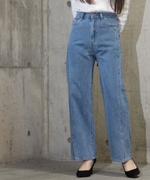 attiree デニム 裾スリットパンツ