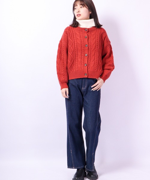attiree(アティレー)の「attiree デニム 裾スリットパンツ(デニムパンツ・レディース・ブルー/インディゴブルー・S/M/L/XS)」の15枚目の写真