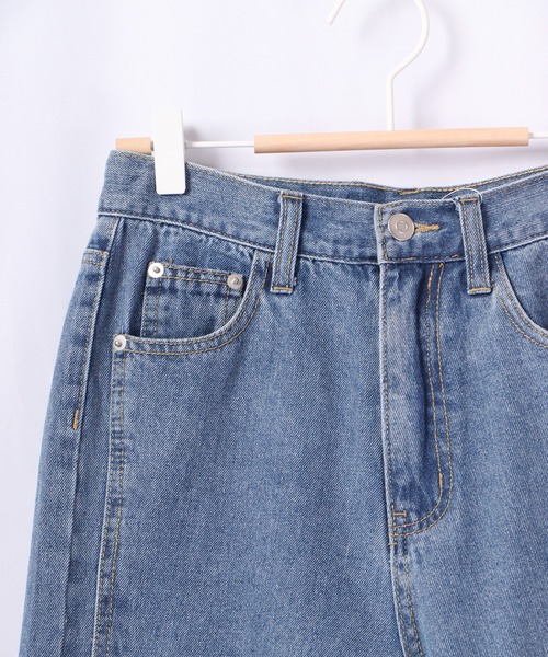 attiree(アティレー)の「attiree デニム 裾スリットパンツ(デニムパンツ・レディース・ブルー/インディゴブルー・S/M/L/XS)」の12枚目の写真